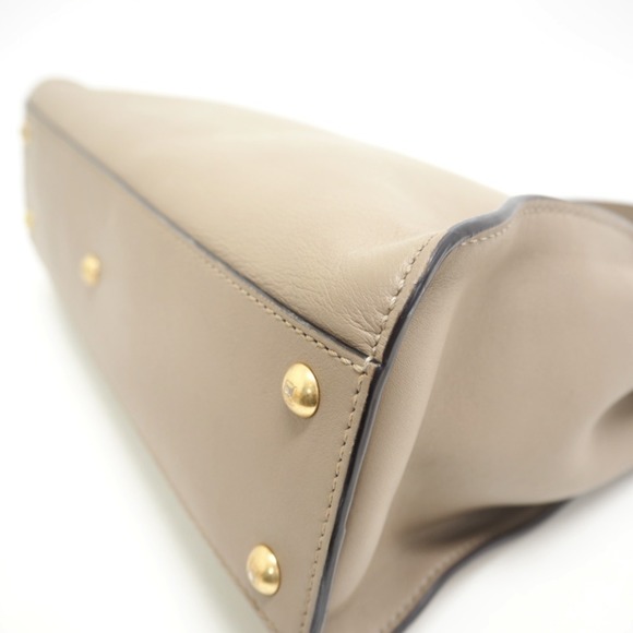 FENDI Peekaboo Regular 2WAY Handbag Beige Ladies - Picture 4 of 16